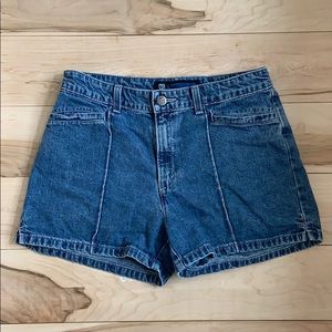 Dark Washed Blue Jean Shorts